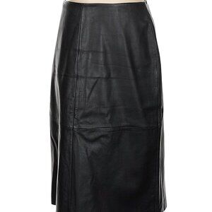 Genuine Leather Black GAP Skirt, 4